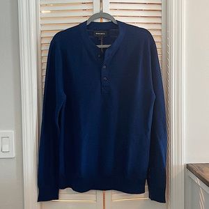 Men’s Bonobos Slim Navy Blue Sweater-Merino Wool